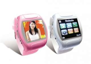 Cell Phone Watch Mobile FM Camera /4 1.5 MQ007 Pink  