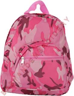 Mini Backpack Pink Camo Camouflage Embroidery Option  