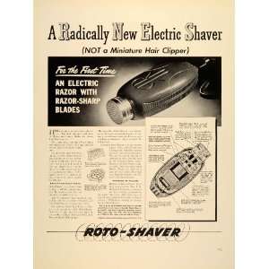  1939 Ad Roto Shaver Electric Razor Blades Men Shaving 