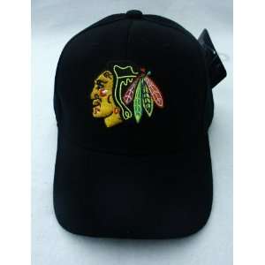 HATS CHICAGO BLACKHAWKS HIS AND HERS Classic Adjustable BLACK 