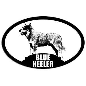  Oval Blue Heeler (Dog Breed) Sticker 
