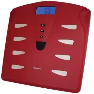  Escali Body Fat & Body Water Analyzer scale Rio Red 