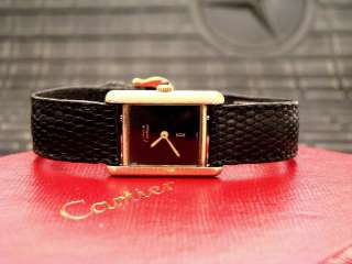 Highly Collectible CARTIER Vermeil 18K Gold Womens Tank. Sought after 
