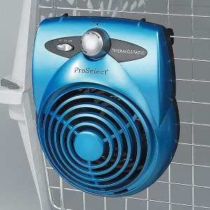 ProSelect Deluxe Thermostatic Crate Fan w/ AC Adapter  