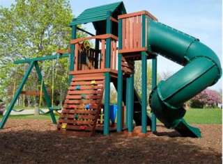 Wooden Swing Set Swing N Slide Soaring Summerville Twist Playset With 