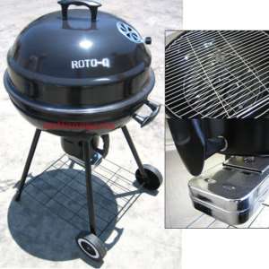 SPINNING BBQ MEAT COOKING GRILL CHARCOAL 22 1/2  