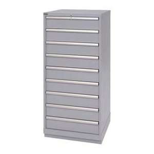  Lista® 9 Drawer Standard Width Cabinet 59 1/2 H   Gray 