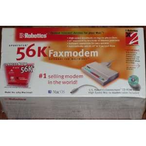  US Robotics Sportster 56k External Fax modem for Macintosh 