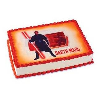 Star Wars Darth Maul Edible Image Cake Topper Decoration