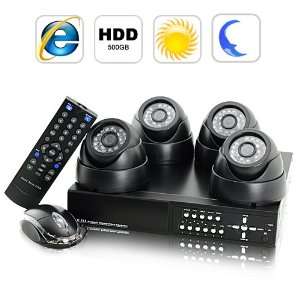   Surveillance Kit (H264 DVR + 4 IP Cameras + HDD)