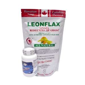  Leonflax Canadian Flaxseed Plus Fat Reducer 18 oz Weight 