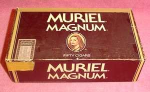 Vintage Muriel Cigars Magnum 50 Ct Collectible Cigar Box  