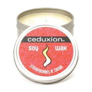  Ceduxion soy wax candle in a tin, strawberry Health 