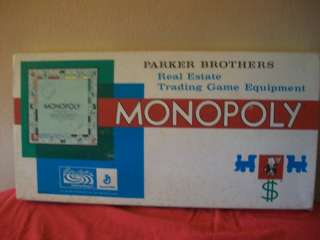 Vintage Monopoly Board Game 1961 Complete Real Estate Trading Parker 