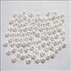 1000 5mm White Flat Back Pearl Beads Scrapbook Craft  