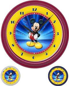 Personalized Mickey Mouse 2 Nursery Wall Clock