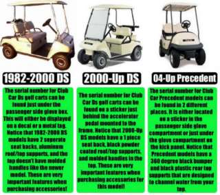 Club Car Precedent Golf Cart Rear Flip Back Seat Kit  