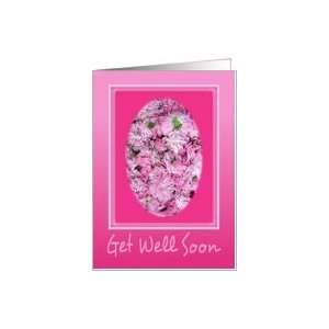 Get Well Soon Pink Carnations,Flowers Card Health 