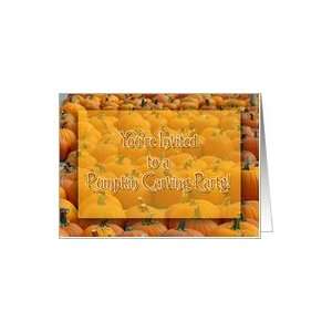  Halloween Pumpkin Carving Party Invitation Card Health 