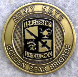 Golden Bear Brigade Army ROTC Commanders Coin  