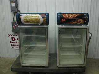   at a Coldtech 1 door commercial counter top glass front freezer