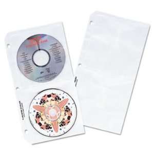  Deluxe CD Ring Binder Storage Pages, Standard, 4 CDs, 5 13 