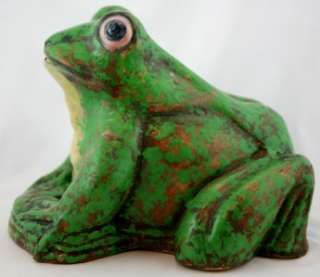 WELLER COPPERTONE RARE 8 x 11.5 x 9.5 FOUNTAIN FROG IN GREAT COLORS 