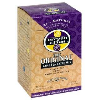 Oregon Chai Tea Latte Mix, Original, 8 Count Boxes (Pack of 6)