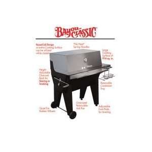   Stainless Steel and Black Steel Charcoal Grill Patio, Lawn & Garden