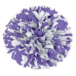  Mix Plastic Cheerleaders Poms PURPLE/WHITE 3/4 W 6 L   2 COLOR MIX 