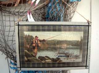 Fishing Master Advertising Plaque Sign Wall Vintage Fisherman Reels 