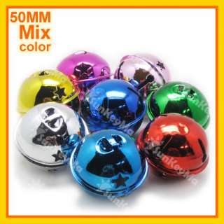   pcs Mix Color Huge Assorted Jingle Bell Charms craft 50mm CA074  