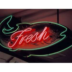  Fresh Fish Sign at Pike Place Market, Seattle, Washington 