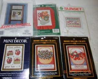 Counted Cross Stitch Pattern Christmas Cherries Blueberries Laundry 