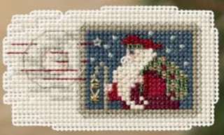   Hill HOLIDAY STAMP Counted Cross Stitch Bead Kit Winter Holiday 2011