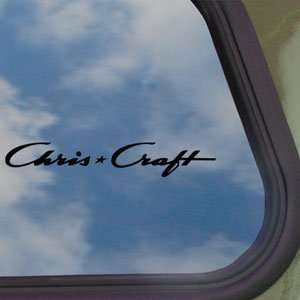  Chris Craft Black Decal Boat Car Truck Bumper Window 