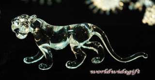Tiger Blown Art Glass Figurine Animal Crystal Miniature  