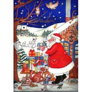  Santa with Gifts German Christmas Advent Calendar