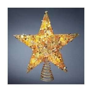   Dimensional Star Christmas Tree Topper   Amber Lights