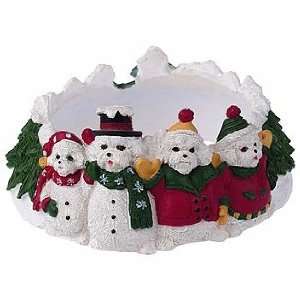  Christmas Bichon Frise Candle Ring