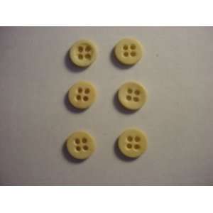   of Six 4 hole Antique Civil War Bone Buttons Arts, Crafts & Sewing