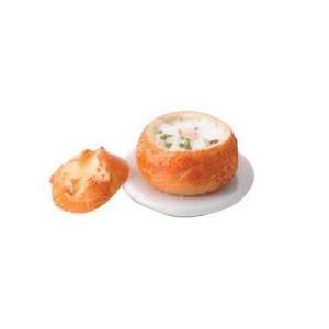    Dollhouse Miniature Clam Chowder in a Bread Bowl Toys & Games