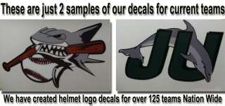 Team Set 18 Baseball Softball helmet Logo Vinyl Decals  