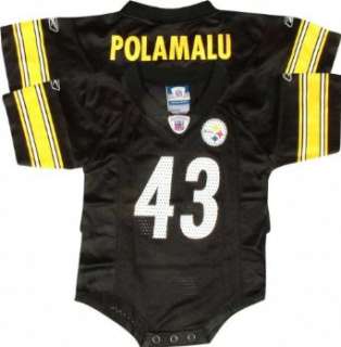  Troy Polamalu Black Reebok NFL Pittsburgh Steelers Infant 