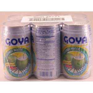 Goya Coconut Water (6 cans   11.8oz each)  Grocery 