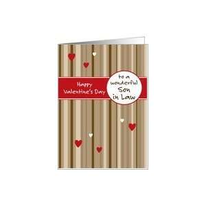  To a Wonderful Son in Law   coffee stripes   Valentines 