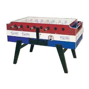 Garlando Coperto Deluxe Coin Operated Foosball Table   Red, White, and 