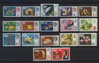 Fiji 1969 70 SG#391 407 Definitives Decimal Currency MNH Set  