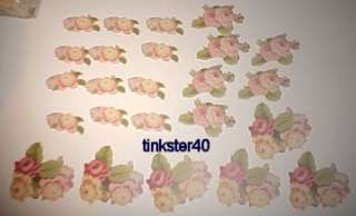 WAVERLY BRIANNA Floral ROSE Cutouts Wallpaper Border 2p  