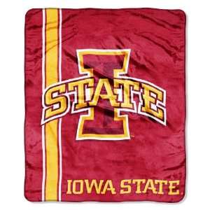  Iowa State College Jersey 50 x 60 Raschel Throw 